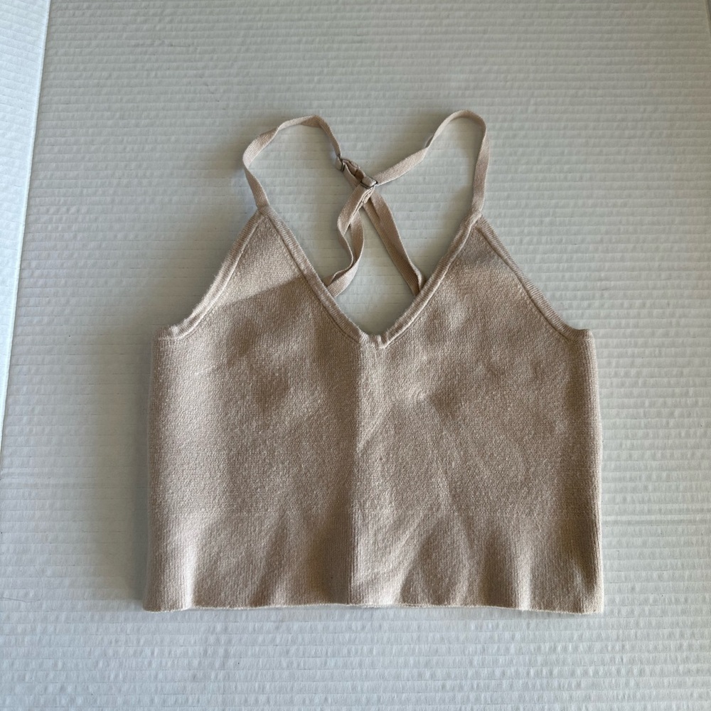 Abercrombie & Fitch womens knit cropped tank top